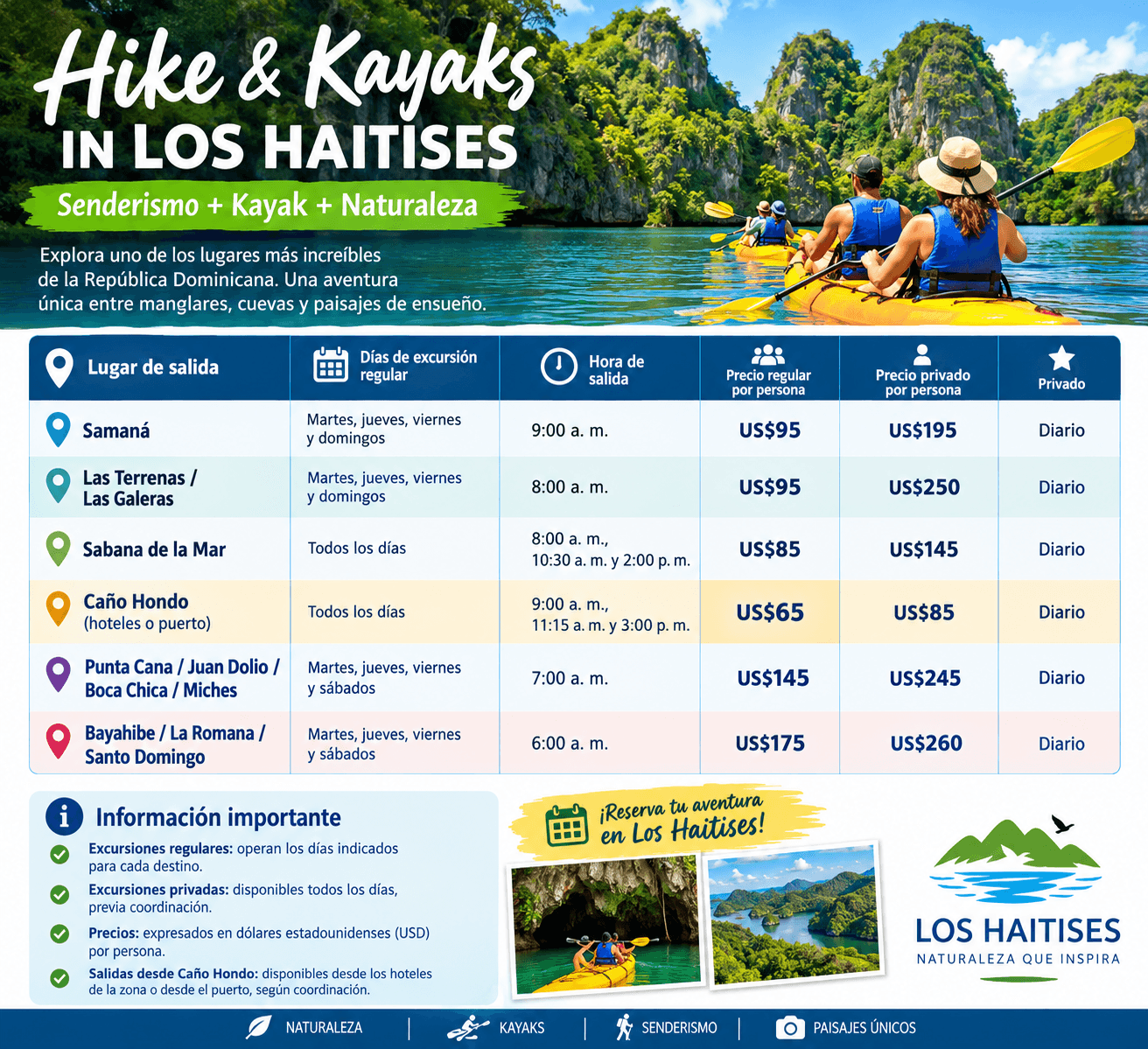 Hike and Kayak Los Haitises: Prices & Tours